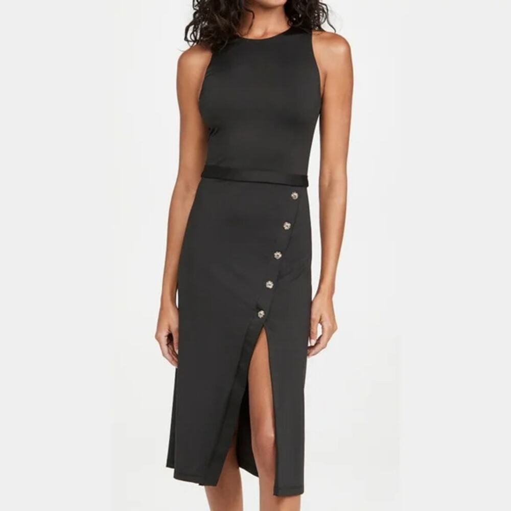 Black Halo by Laurel Berman Black Campbell Sheath Dress LBD Sexy